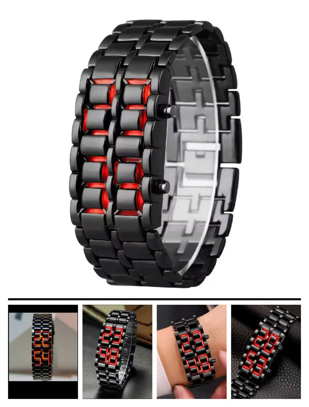 Montre Red Lava